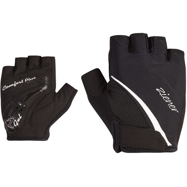 ZIENER CARDA Women's Short Finger Gloves Black/White 2023 0